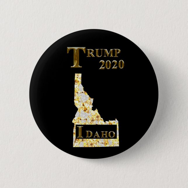 TRUMP 2020 IDAHO 2 INCH ROUND BUTTON (Front)