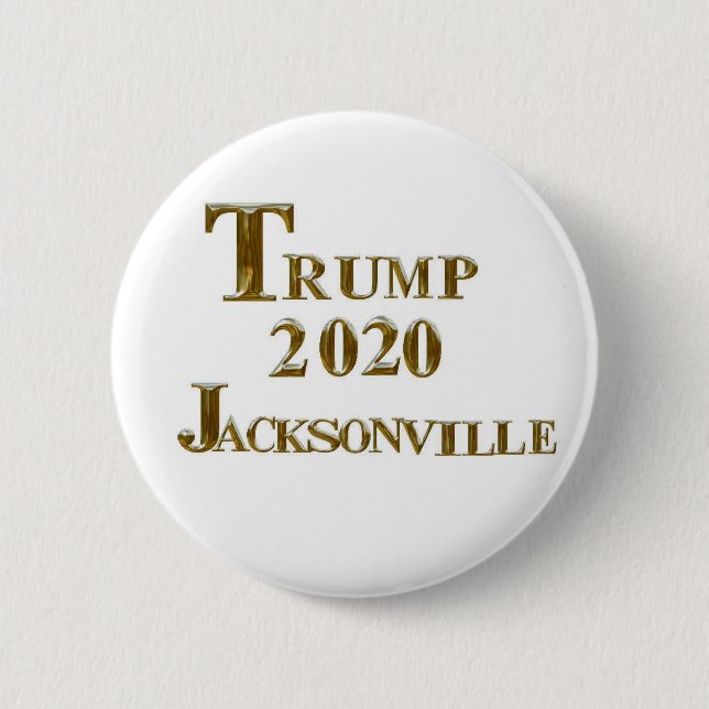 TRUMP 2020 JACKSONVILLE 2 INCH ROUND BUTTON (Front)