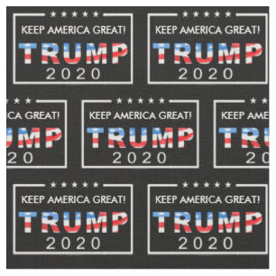 Trump 2020 Keep America Great Pattern Fabric