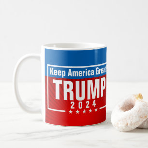 Trump 2020 Keep America Great Stars Frame Coffee Mug