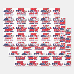 trump 2020 Keep America great Wrapping Paper Sheet