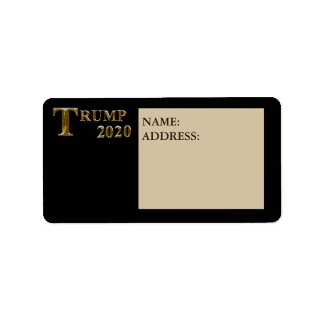 TRUMP 2020 LABEL (Front)
