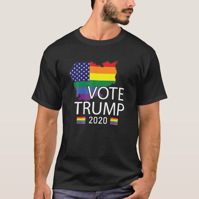 TRUMP 2020, LGBT TRUMP SHIRT - GAY PRIDE LGBT ELEC (Front)