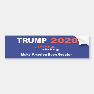 TRUMP 2020 Make America Even Greater Bumper Sticker