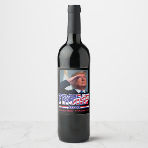 Trump 2020 Make America Great Again Wine Label