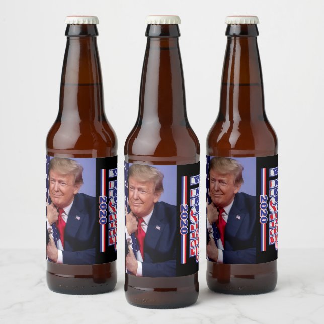 Trump 2020 - Make America Great Beer Bottle Label (Bottles)