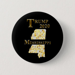TRUMP 2020 MISSISSIPPI 2 INCH ROUND BUTTON