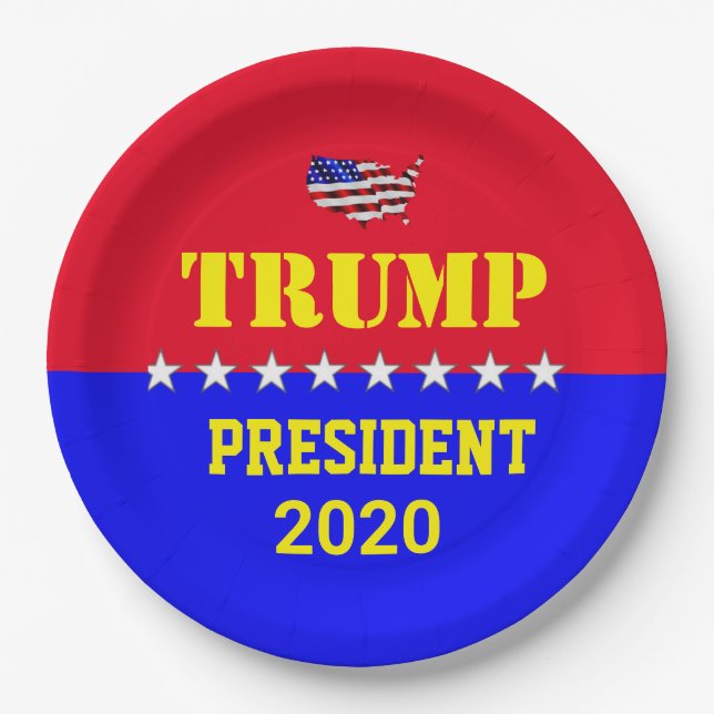 TRUMP 2020 PAPER PLATE (Front)