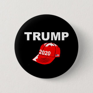 Trump 2020 Red Cap Re-elect President Campaign 2 Inch Round Button