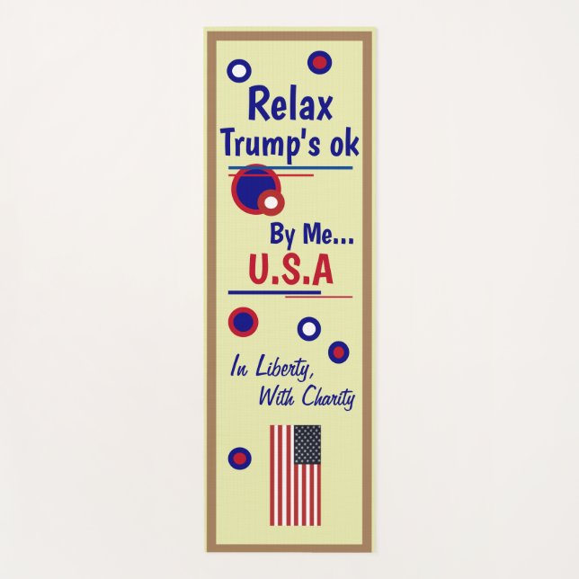 Trump 2020 Relax Yoga Mat (Front)
