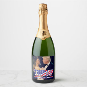 Trump 2020 The Best is Yet to Come Sparkling Wine Label
