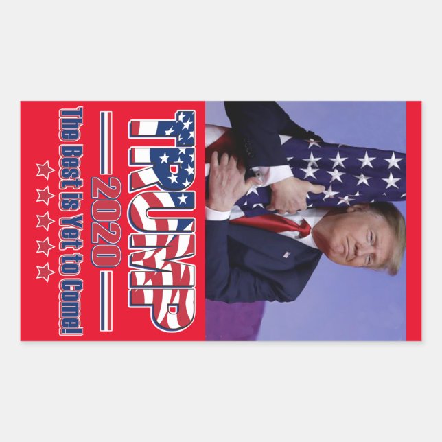 Trump 2020 The Best is Yet to Come Sticker (Front)