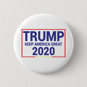 Trump 2020, Trump 2020 Keep America Great 2 Inch Round Button