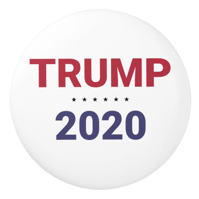 Trump 2020 (US Election) Ceramic Knob (Front)