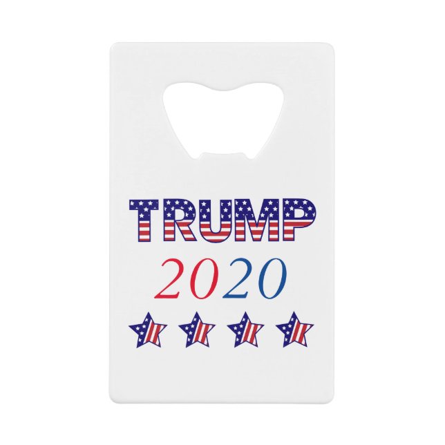 Trump 2020 USA Credit Card Bottle Opener (Front)