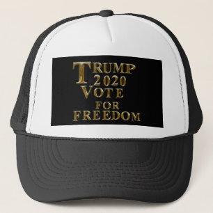 TRUMP 2020 VOTE FOR FREEDOM TRUCKER HAT