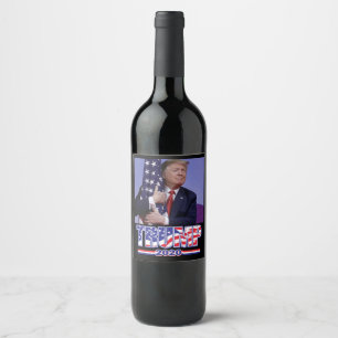 Trump 2020 wine label