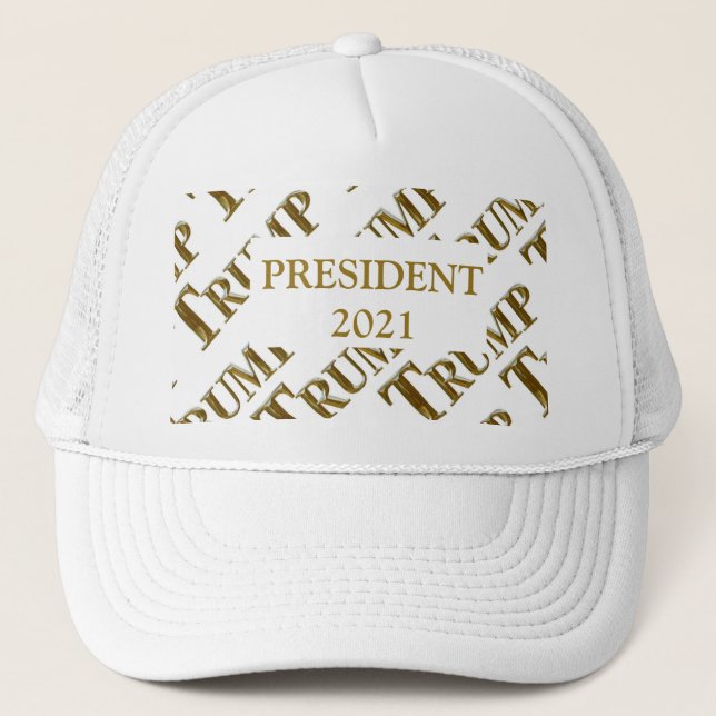 TRUMP 2021 TRUCKER HAT (Front)