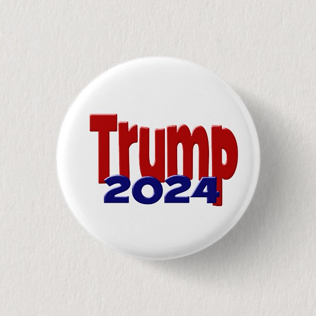 Trump 2024  1 inch round button (Front)