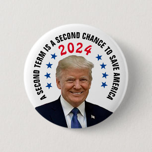 TRUMP 2024 2 INCH ROUND BUTTON