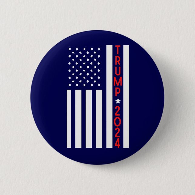 trump 2024  2 inch round button (Front)