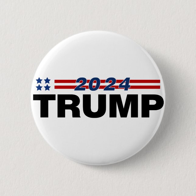 Trump 2024 2 inch round button (Front)