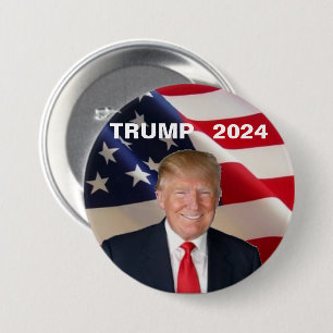 Trump 2024 3 inch round button