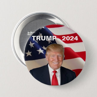 Trump 2024 3 inch round button