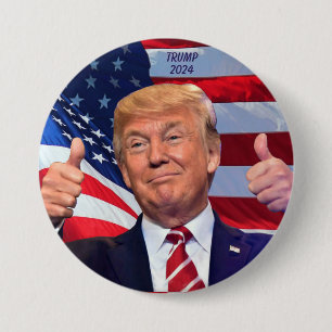 TRUMP 2024 3 INCH ROUND BUTTON