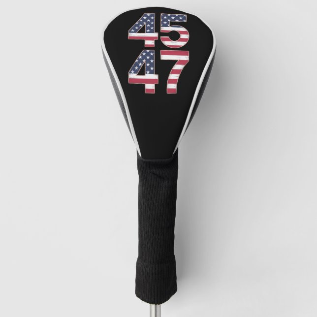 Trump 2024 45 47 Vintage Golf Head Cover (Front)