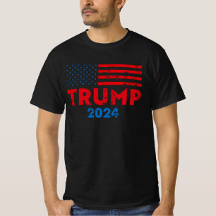 Trump 2024 American flag pro trump T-Shirt