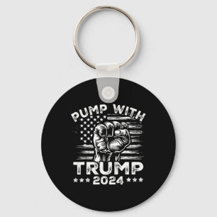 Trump 2024 American Flag Pump With Donald Trump Fi Keychain