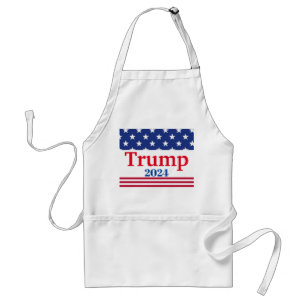 Trump 2024 American Flag Style Patriotic Standard Apron