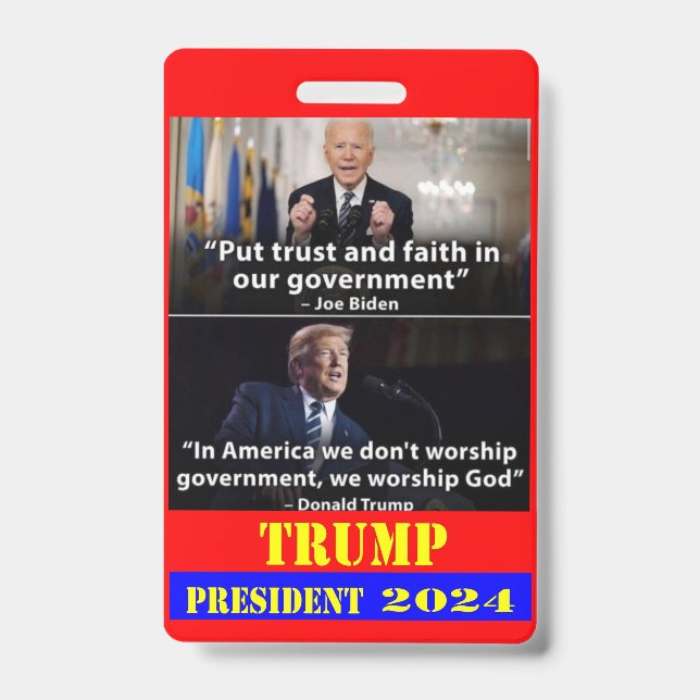 TRUMP 2024  BADGE (Front)