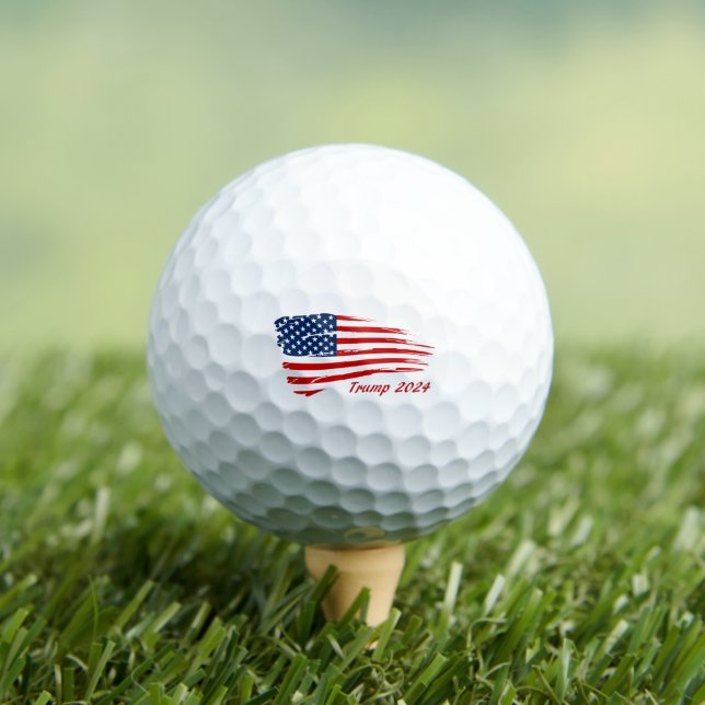 Trump 2024 Battle Flag Golf Balls (Insitu Tee)