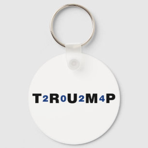 Trump 2024 Blue Keychain