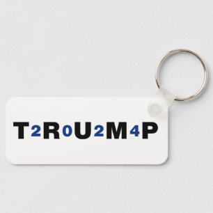 Trump 2024 Blue Keychain