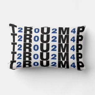 Trump 2024 Blue Lumbar Pillow