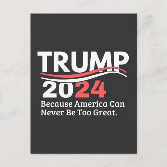 trump 2024 bumper postcard (Front)