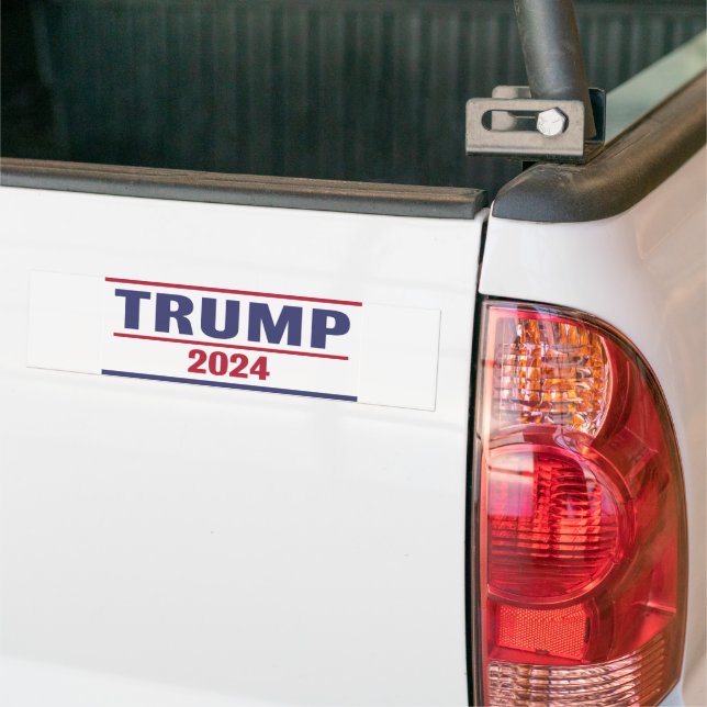 Trump 2024 bumper sticker (On Truck)