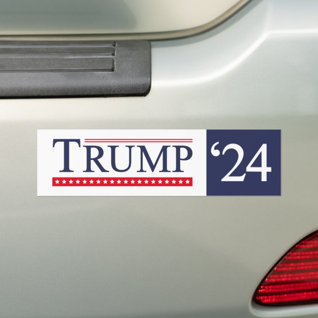 Trump 2024 bumper sticker (On Car)