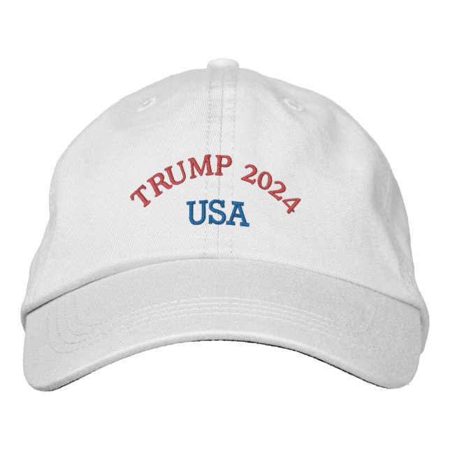 TRUMP 2024 CASQUETTE RÉGLABLE - BLANC (Devant)