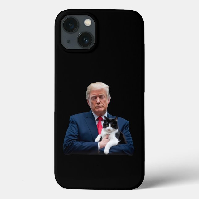 Trump 2024 Cat MAGA Funny Trump Cat Case-Mate iPhone Case (Back)