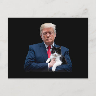 Trump 2024 Cat MAGA Funny Trump Cat Postcard