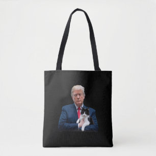 Trump 2024 Cat MAGA Funny Trump Cat Tote Bag