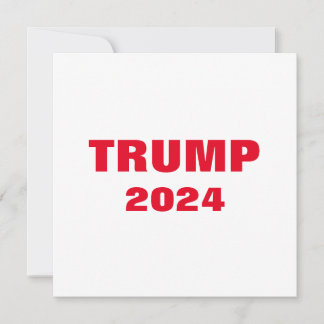 Trump 2024 Colourful Red White Bold Trendy Cool Holiday Card