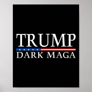 Trump 2024 Dark Mega President Donald Trump Poster
