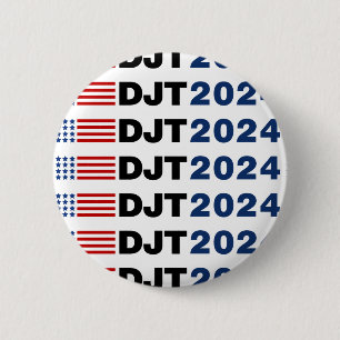Trump 2024 DJT 2 Inch Round Button