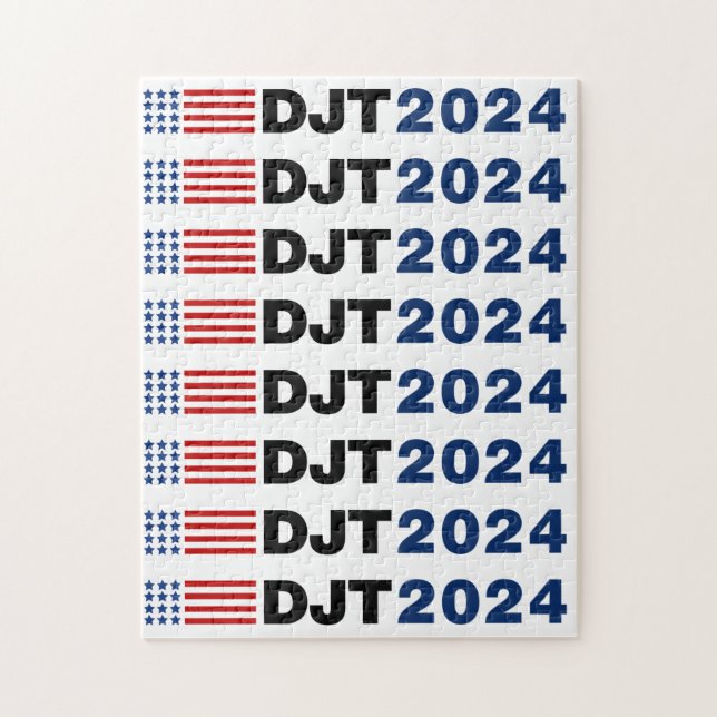 Trump 2024 DJT Jigsaw Puzzle (Vertical)