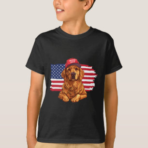 Trump 2024 Dog Dogs Golden Retriever Donald Trump  T-Shirt